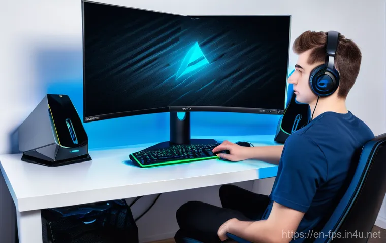 FPS에서 명중률 향상시키는 팁 - **Prompt 1: The Ergonomic Gamer's Haven**
    A young male gamer, approximately 16 years old, is sea...